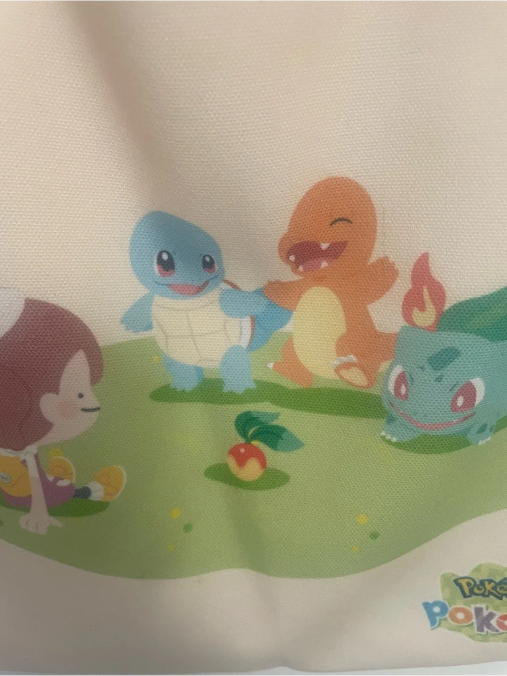 Pokémon Pokopia Canvas Tote Bag Pyrole Handles 11x 13 inches  EUC 2026